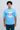 Soham Azure Blue Oversized Fit Yoga T-Shirt for Men