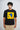 Radha Krishna Black Oversized Fit Yoga T-Shirt for Men