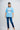 Soham Azure Blue Oversized Fit Yoga T-Shirt for Women