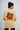 Face The Wall Beige Oversized Fit Yoga T-Shirt for Women