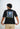 Chakras Aligned Vibes Devine Black Oversized Fit Yoga T-Shirt for Men