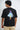 Seven Chakras Black Oversized Fit Yoga T-Shirt for Men
